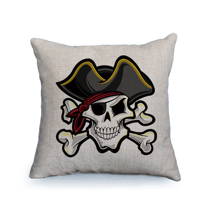 Sofa Home Fabric Skull Pillow