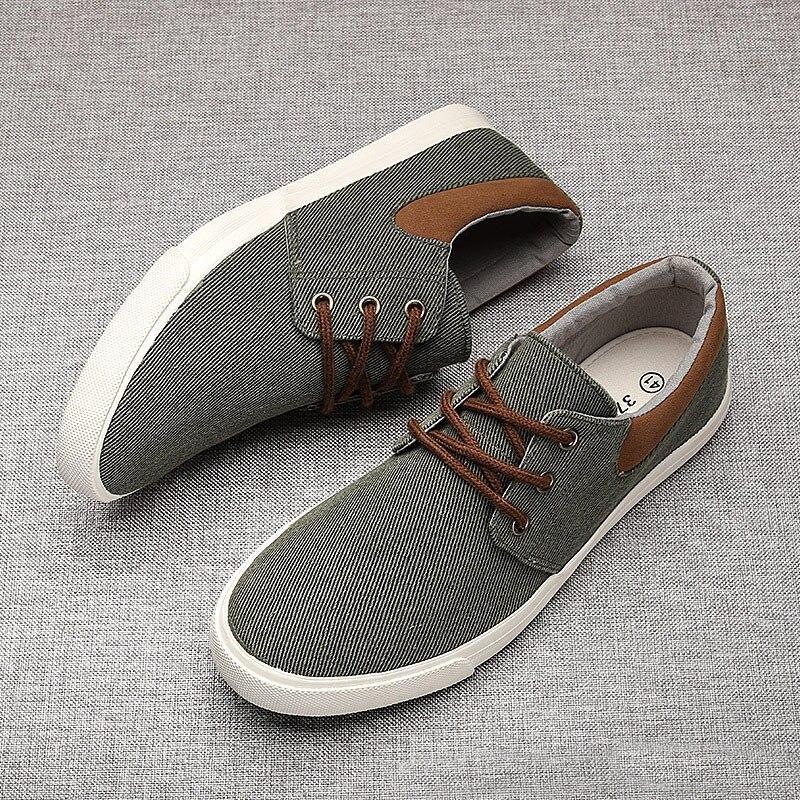 Men's Lace-Up Canvas Shoes Soft Sole Casual Shoes