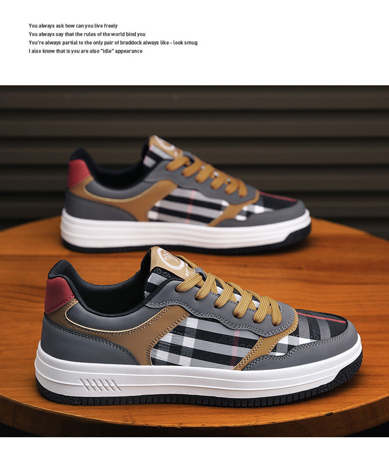 Men's Summer Thin Breathable Casual Lace Up Board Shoes