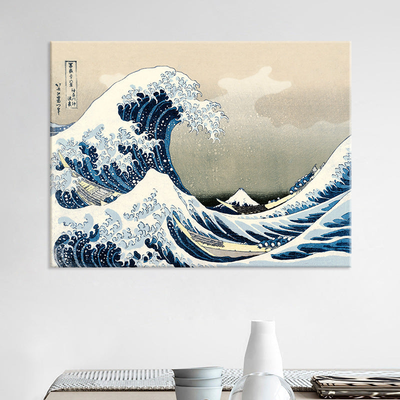 Sea wave decorative painting