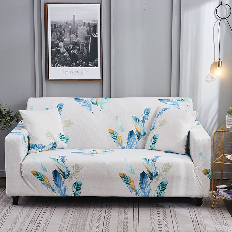 Printed stretch sofa cover