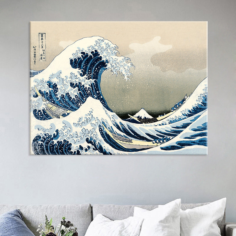 Sea wave decorative painting