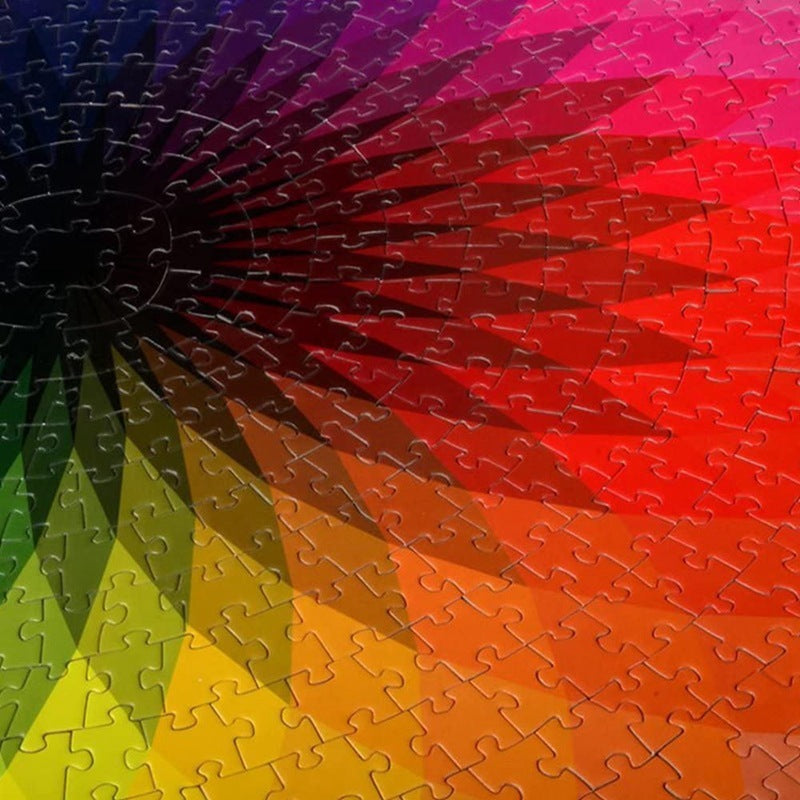 1000 pieces of round thousand-color rainbow