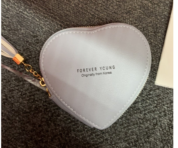 Personalized Key Chain Lovely Heart-shaped Coin Bag