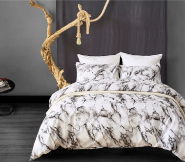 Amazon aliexpress standard size Hometextile bedding Tencel Quilt Set pillowcase three Suite