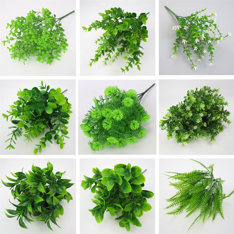 Home Decors Flowers Arrangement Branches-Grass Christmas-Table Artificial-Plants Eucalyptus