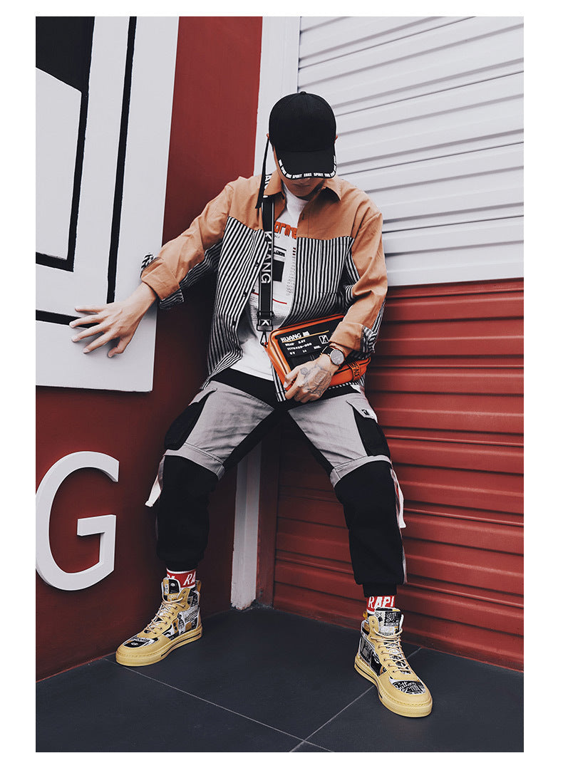 Men's Korean Trend High Top Canvas Shoes