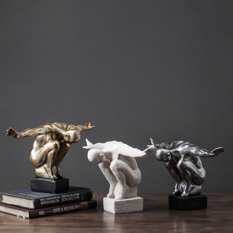 Retro diver character model ornaments