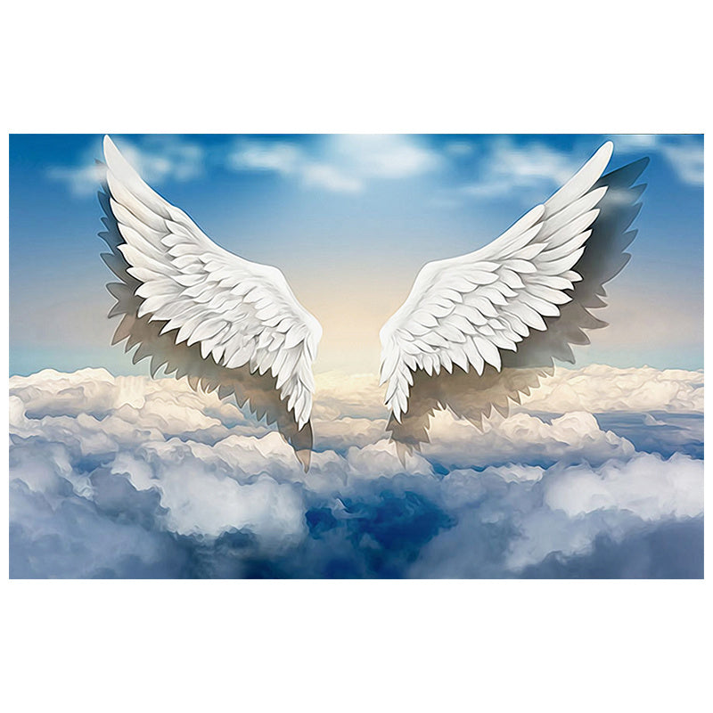 3D Angel Wings Wallpaper Wall Covering Net Celebrity Photo Live Background Wall Paper Personality Gym Dance Studio Mural