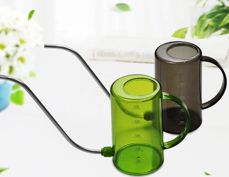 Stainless Steel Long Mouth Plastic Watering Pot Meat Sprinkling Pot Green Plant Pot Sprinkling Pot Large Gardening Tool