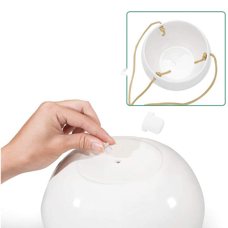 Spot Nylon Rope Hemp Rope Wall Hanging Ceramic Flowerpot- Indoor Succulent Potted Decoration