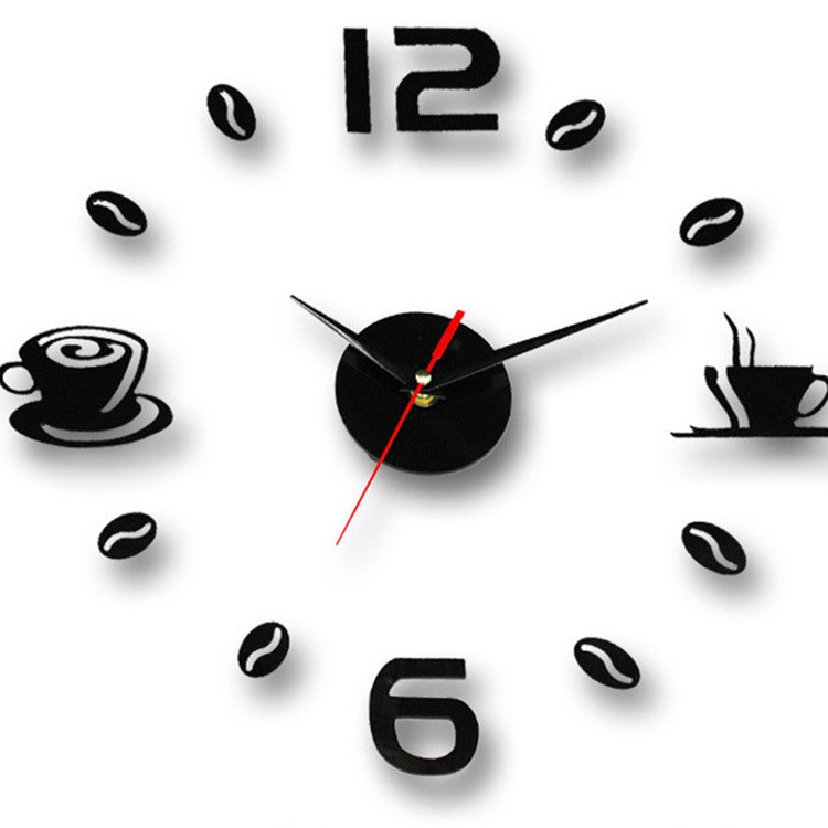 Creative Wall Sticker Clock Mute Living Room Decoration Clock Clock