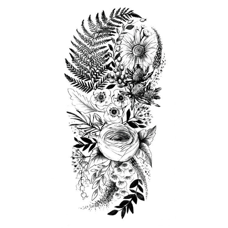 Waterproof Tattoo Sticker Symbol Totem Animal Text Small Half Arm Tattoo Sticker