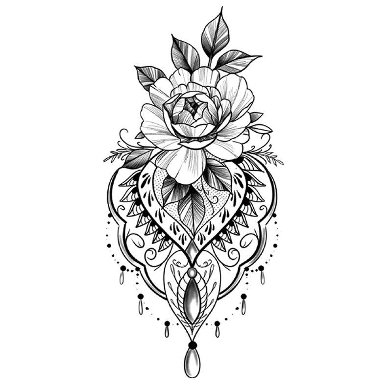 Waterproof Tattoo Sticker Symbol Totem Animal Text Small Half Arm Tattoo Sticker