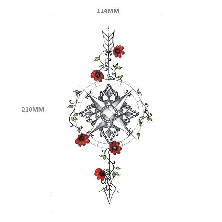 Waterproof Tattoo Sticker Symbol Totem Animal Text Small Half Arm Tattoo Sticker