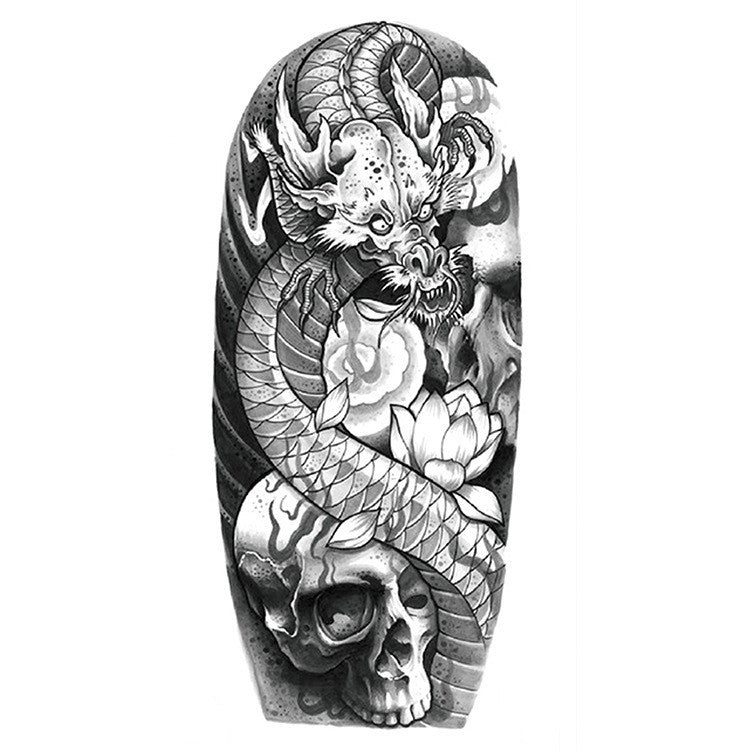 Waterproof Tattoo Sticker Symbol Totem Animal Text Small Half Arm Tattoo Sticker