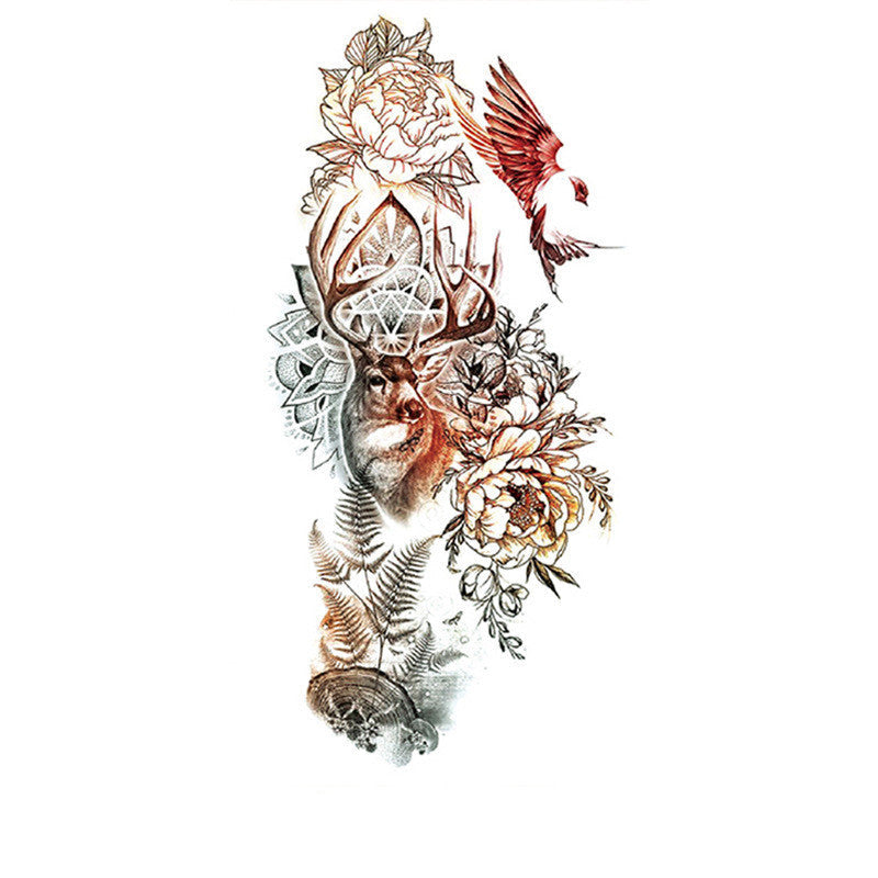 Waterproof Tattoo Sticker Symbol Totem Animal Text Small Half Arm Tattoo Sticker