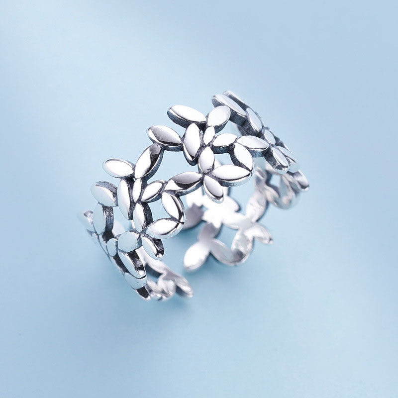 925Sterling Silver Ring Index Finger Ring Girl Single Ring