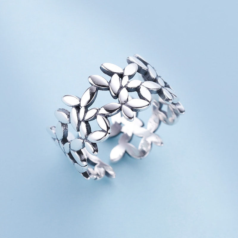 925Sterling Silver Ring Index Finger Ring Girl Single Ring