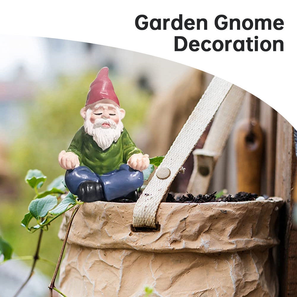 Yoga Drunken Dwarf Resin Crafts Decoration Miniature Gardening Ornaments Dwarf