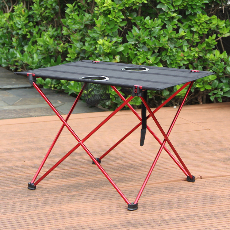 Aluminum alloy portable folding table