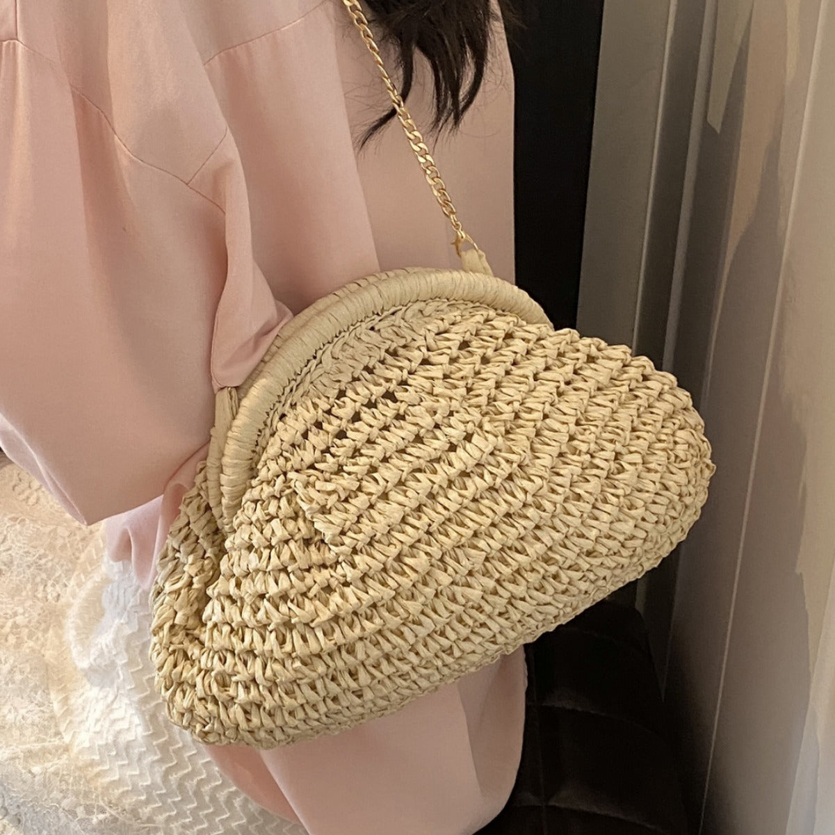Beach Vacation Leisure Straw Bag Women