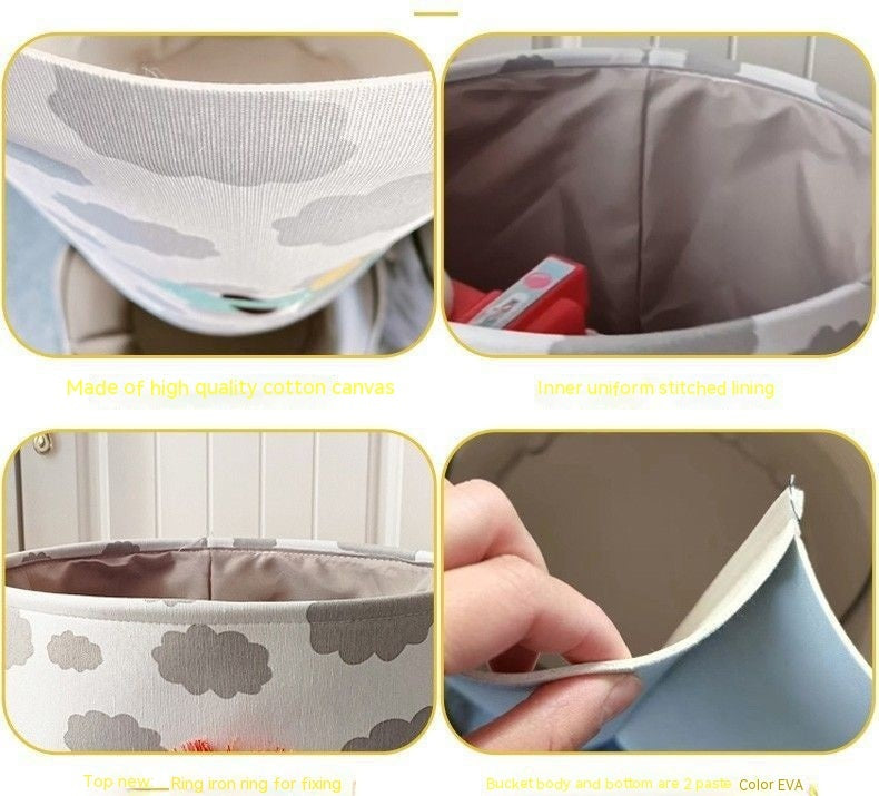 Cartoon Children's Cloth Toy Storage Basket Basket