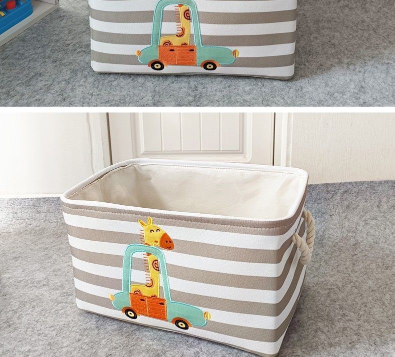 Cartoon Children's Cloth Toy Storage Basket Basket