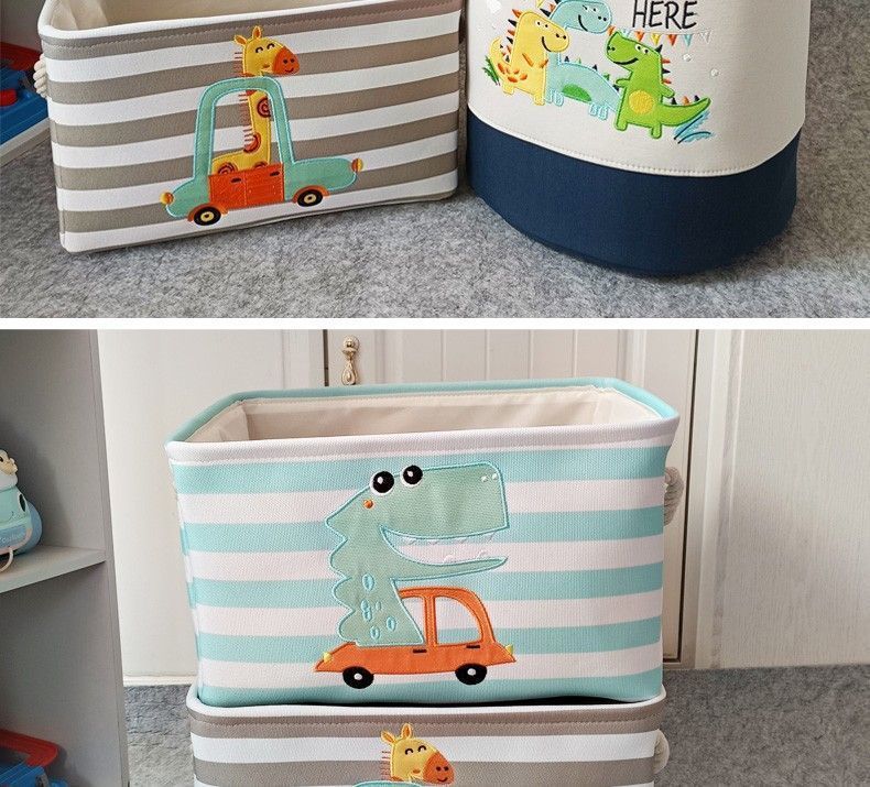 Cartoon Children's Cloth Toy Storage Basket Basket