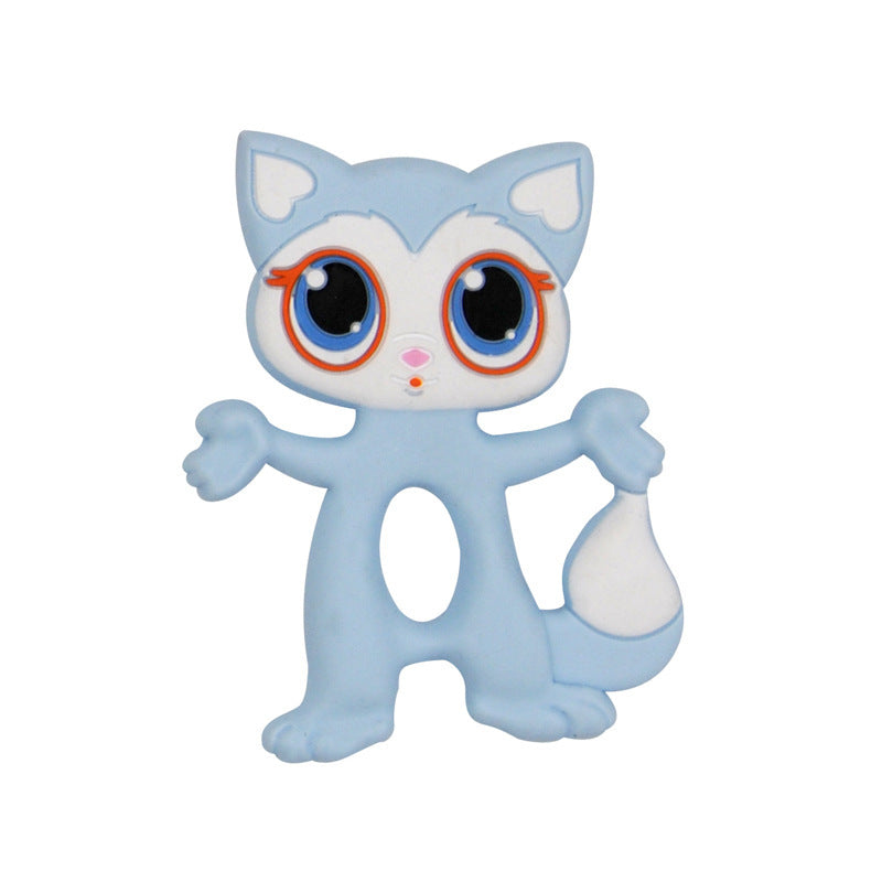 1pc Animal Series Teether Silicone Pendant Accessories Unicorn Raccoon Flamingos Teether