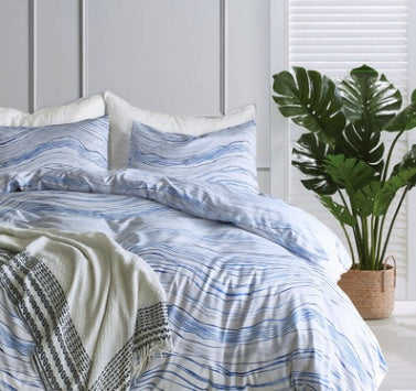 Amazon aliexpress standard size Hometextile bedding Tencel Quilt Set pillowcase three Suite