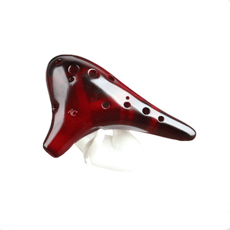 Twelve-hole smoked ocarina tenor C