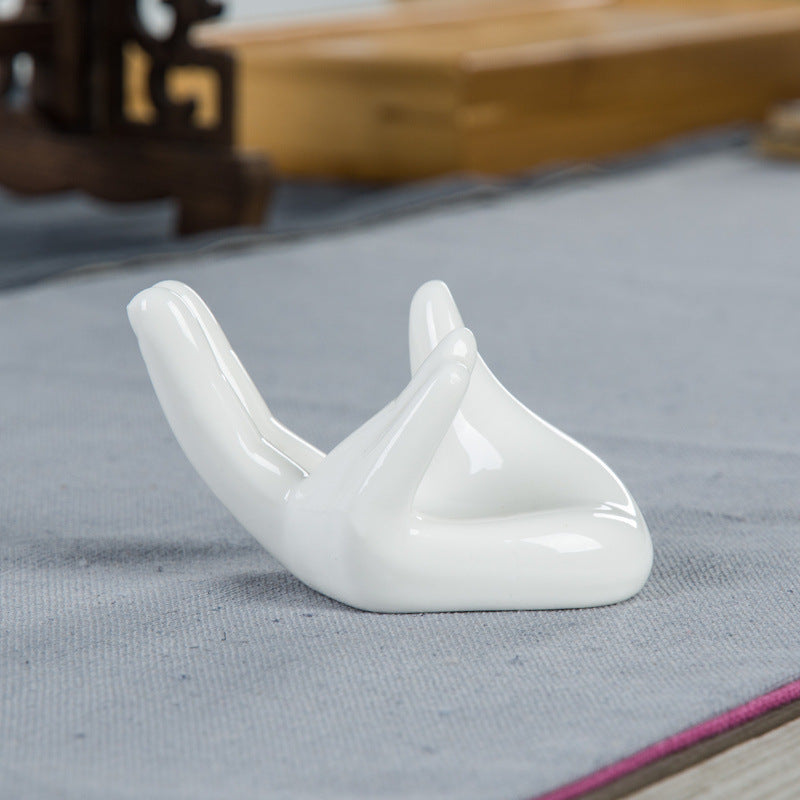 6-hole 12-hole Ocarina Guanyin Hand White Porcelain Ornament