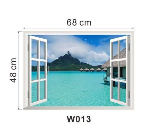 Windows View 3D Wall Stickers Decal Stickers Home Decor Living Room