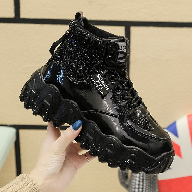 Big wavy snowflake daddy shoes