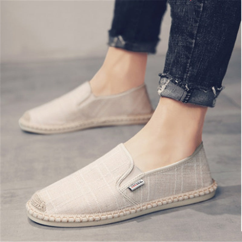 Fisherman linen canvas shoes