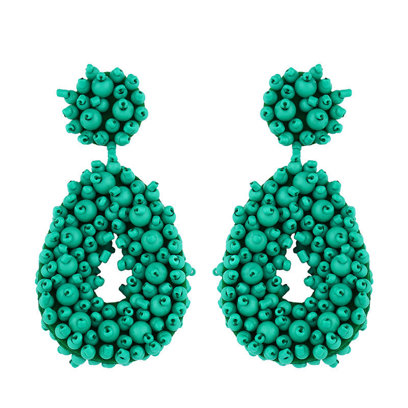 Bohemian Earrings Woven Bead Earrings