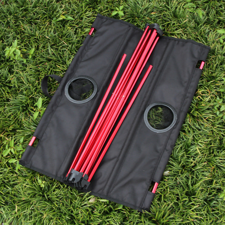 Aluminum alloy portable folding table
