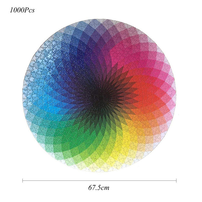 1000 pieces of round thousand-color rainbow