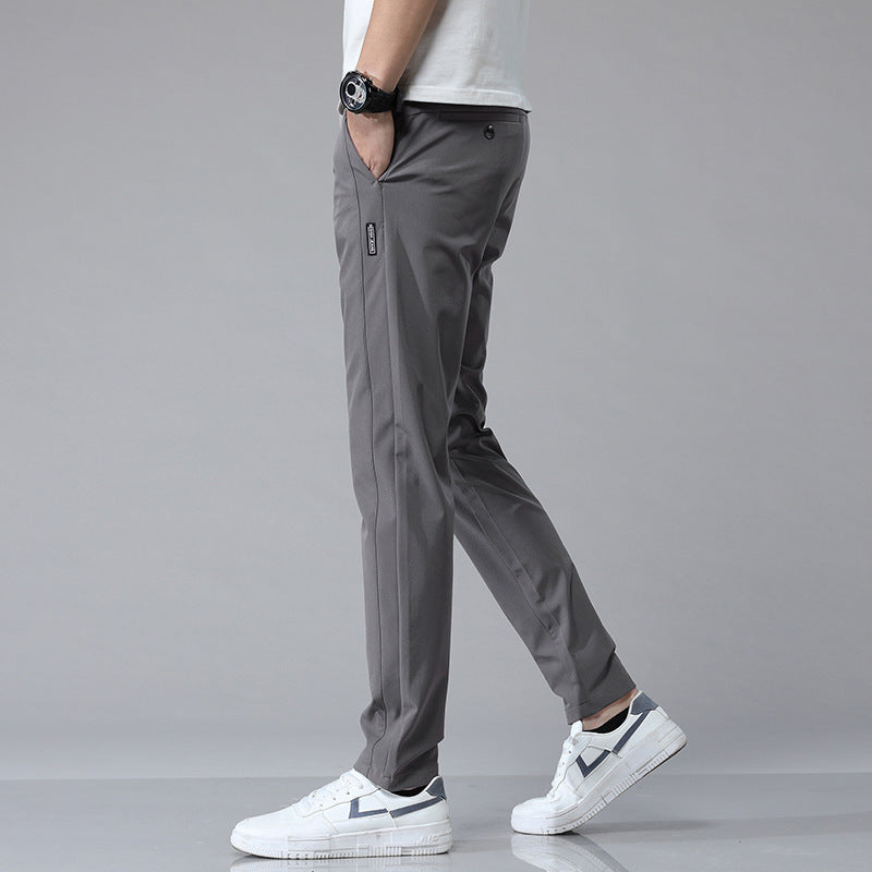 Smooth Full Elastic Force Non-ironing Elastic Sports Pants
