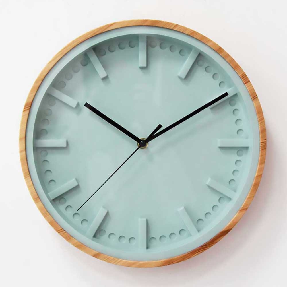 Nordic Modern Minimalist Round Mute Living Room Bedroom Wall Clock