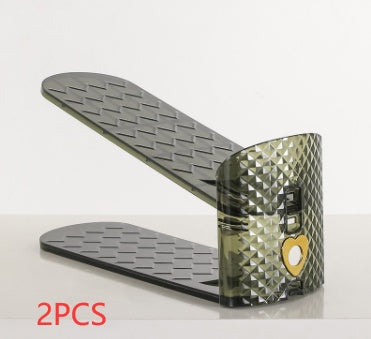 Adjustable Shoe Cabinet Shoe Storage Plastic Double-layer Shoe Rack