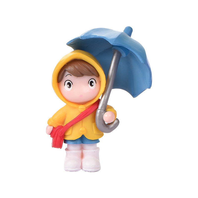 Umbrella Girl Micro Landscape Gardening Landscaping Accessories