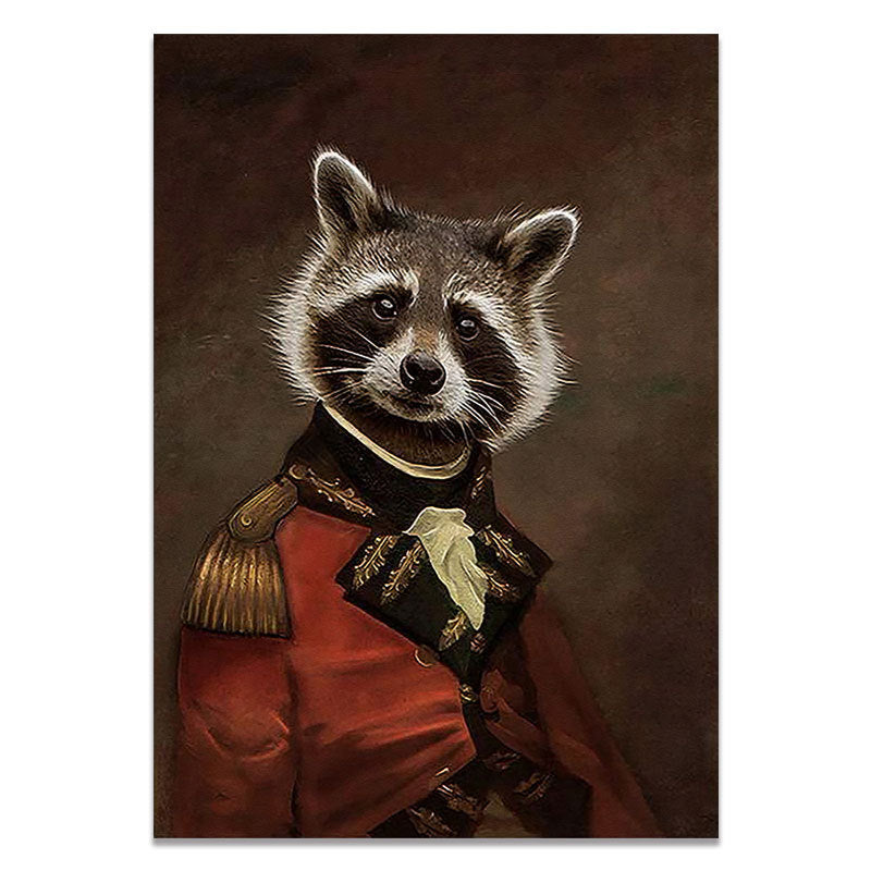 Printed Canvas Painting For Home Decor Creative Elephant Lion Or Zebra