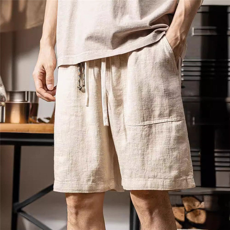 Summer Moisture Absorption Breathable And Loose Casual Men's Pants