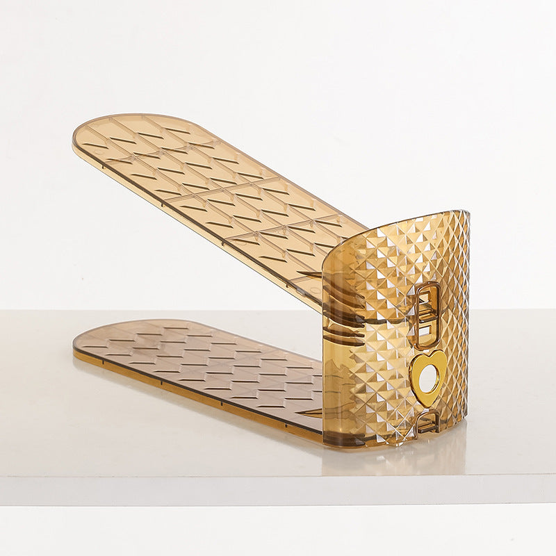 Adjustable Shoe Cabinet Shoe Storage Plastic Double-layer Shoe Rack