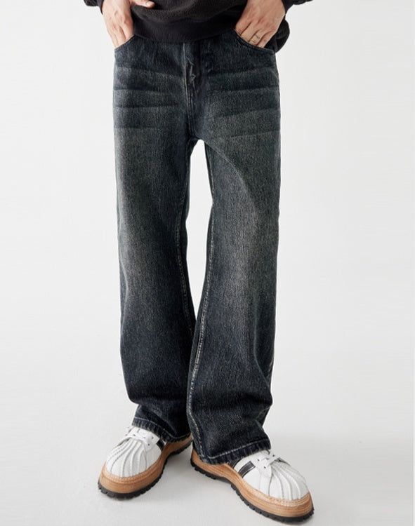 Skinny Long Pants Men's American Mid-waist