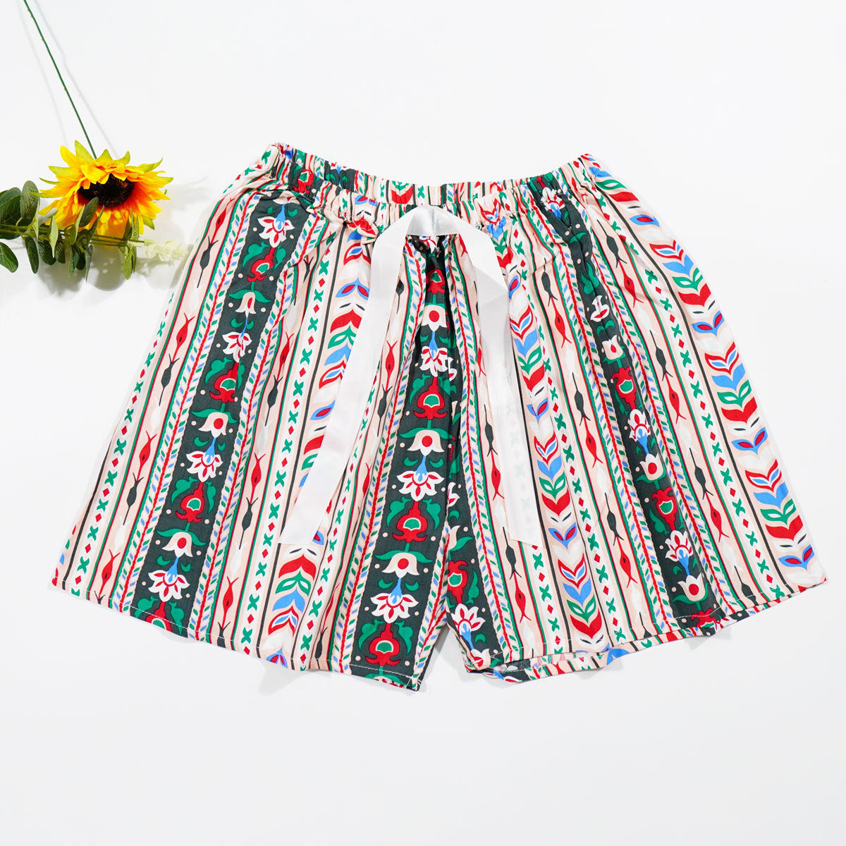 Women's Cotton Silk Shorts Plus Size Homewear Beach Pants