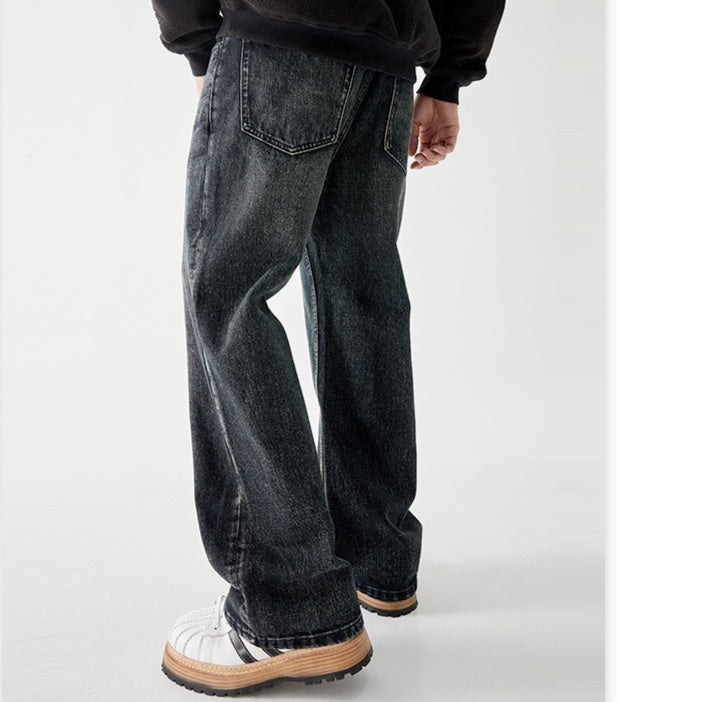 Skinny Long Pants Men's American Mid-waist