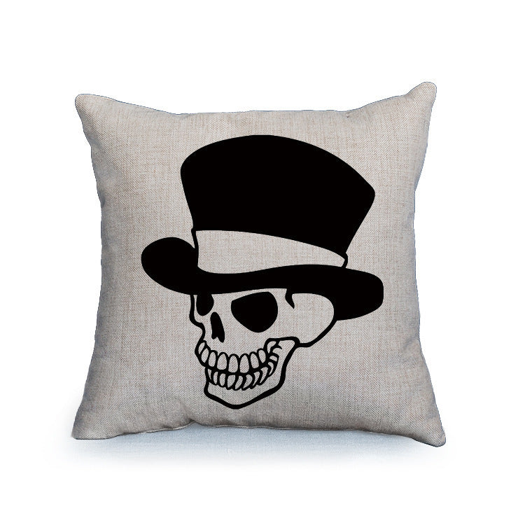 Sofa Home Fabric Skull Pillow